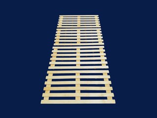 The dark blue background in the picture is cream colored wooden slats used for walkways and animal shelter walls. They are wooden slats that are convenient to use in the home and have beautiful.