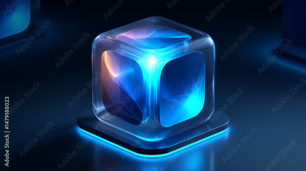 Poster 3d realistic vector icon. isolated on white background. ui ux template.