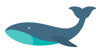Cute Blue Whale Illustration