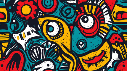 Vibrant Abstract Art: Bold Colors, Shapes