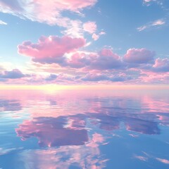 Seamless dark blue and pink sky before sunset hdri panorama 360 degrees angle view with beautiful clouds for use in 3d graphics or game development as sky dome or edit drone shot