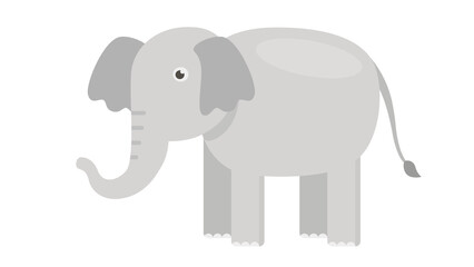 Cute Cartoon Elephant Illustration