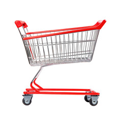 Red shopping cart