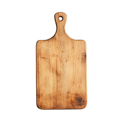 Rectangular wooden cutting board with handle