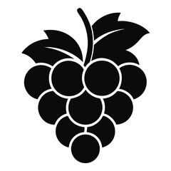 Grape icon on white background	 