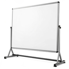 Dry erase board with stand on white