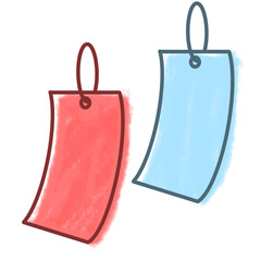 七夕の短冊のイラスト