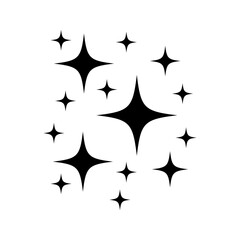 Sparkle vector icon. Shine symbol illustration. star sign or logo.
