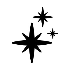 Fototapeta premium Sparkle vector icon. Shine symbol illustration. star sign or logo.