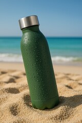 bottle on the beach