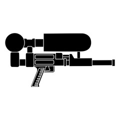 Water gun icon vector. Children's gun illustration sign. Toy gun symbol or logo.