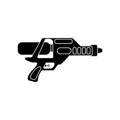 Water gun icon vector. Children's gun illustration sign. Toy gun symbol or logo.