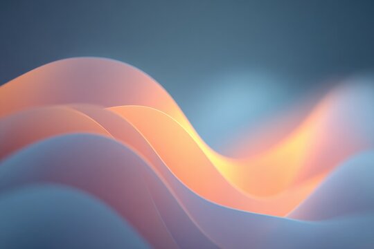 dreamy composition of gentle swirling colors and delicate gradients creates abstract background with soft focus blurring