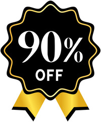 Black Friday 90% OFF Label