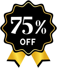 Black Friday 75% OFF Label
