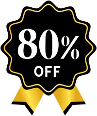 Black Friday 80% OFF Label