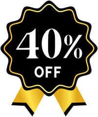 Black Friday 40% OFF Label