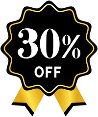 Black Friday 30% OFF Label