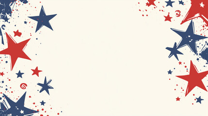 july the 4th, powerpoint background, celebration, minimalism