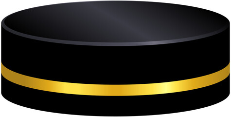 Black Golden Product Display Stage