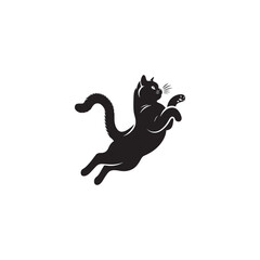 Chartreux Cat Vector Silhouette: Elegant and Muscular Feline Design Featuring the Breed’s Distinctive Smile, Dense Woolly Coat, and Rounded Features in a Clean, Minimalist Vector Style.
