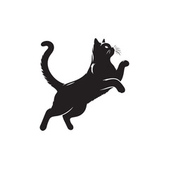 Chartreux Cat Vector Silhouette: Elegant and Muscular Feline Design Featuring the Breed’s Distinctive Smile, Dense Woolly Coat, and Rounded Features in a Clean, Minimalist Vector Style.
