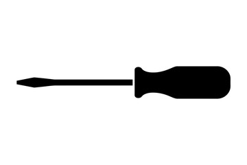 Screwdriver tool flathead repair equipment vector