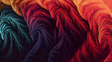 Vibrant Hues: Abstract Color Swirl