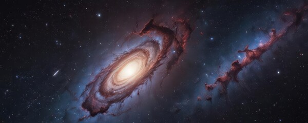 Obraz premium Infinite starfield, swirling nebulae, cosmic dust , deep space, stars, astrophotography