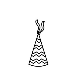 Birthday Hat Outline