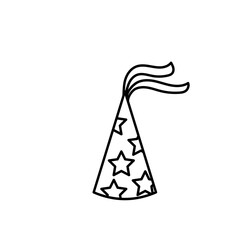 Birthday Hat Outline