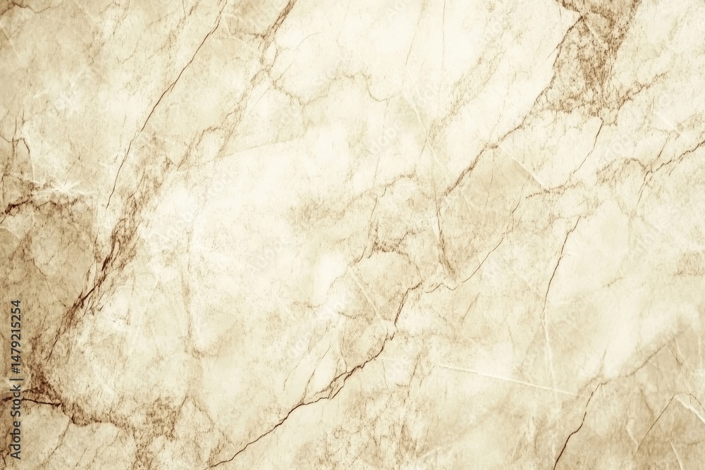 Aufkleber a close-up view of a polished marble surface showcasing elegant veining patterns in soft cream and g