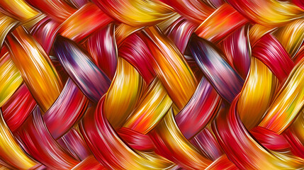 Vibrant Hues Intertwine Abstractly