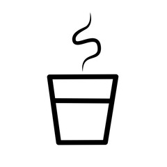 Coffee cup logo illustration design