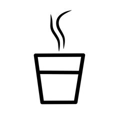 Coffee cup logo illustration design
