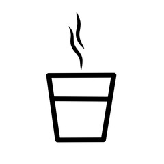 Coffee cup logo illustration design