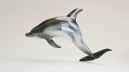 Obraz premium Jumping Dolphin Sculpture
