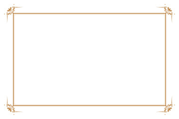 Elements of ornate vintage frames. Border gold on white classic calligraphy swirls, floral motifs. Design print for greeting cards, wedding invitations, restaurant menu, royal certificates. Set 159
