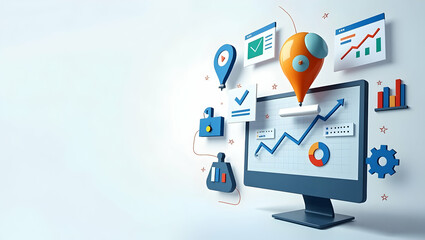 Investigate advanced Google Ads methodologies combining sophisticated keyword targeting bid automation and conversion tracking for enhanced online campaign performance in  Photo Stock  Concept  and em