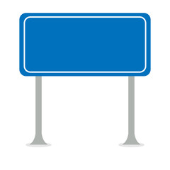Blue Road Sign Board Icon, Simple Icon Vector Design, best used for presentation, application, web and banner