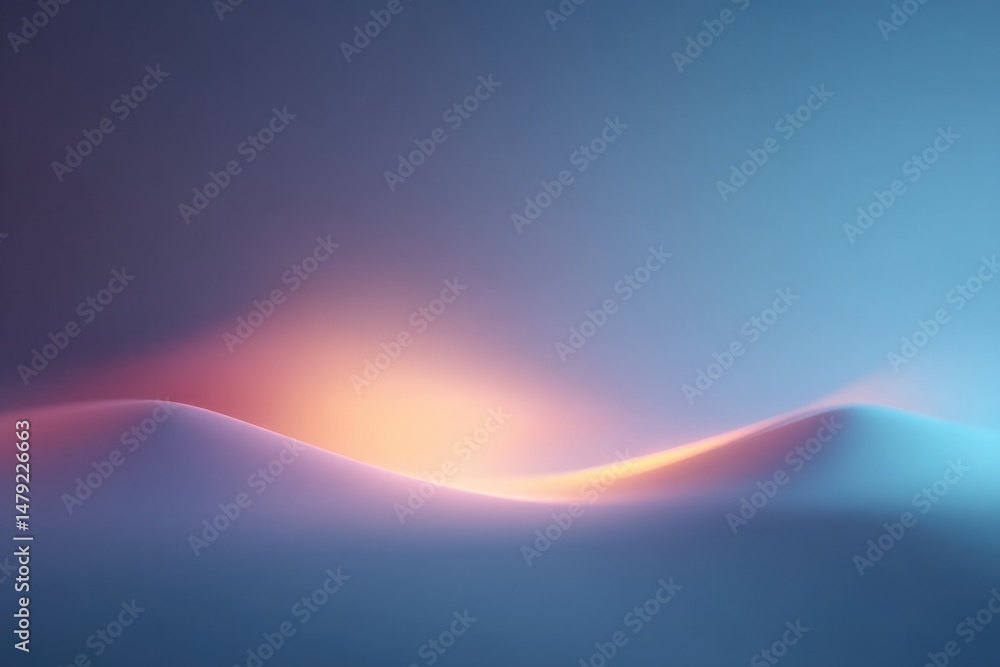 Poster smooth vibrant color gradient background with minimalistic design under soft studio lighting
