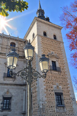Historic building from the Spanish Civil War of 1935 The Alcazar of Toledo