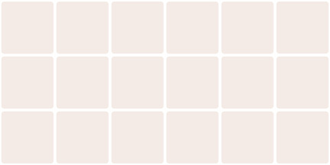 Minimalistic seamless vector pattern of rounded beige tiles. Suitable for use as a background, layout grid or surface texture in digital and print design