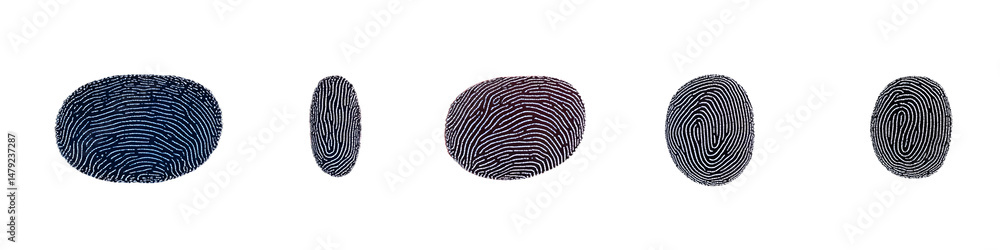 Poster minimalistic digital fingerprint authentication