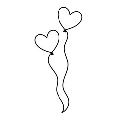 Birthday Baloon Outline