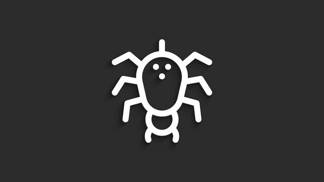 Spider Creepy Halloween Icon Animation | 4K