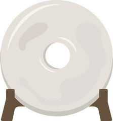 Jade Bi Disc on Stand Illustration