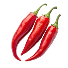 Fresh, vibrant red chili peppers