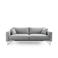 Fototapeta premium A fold-out couch on solid white background, single object