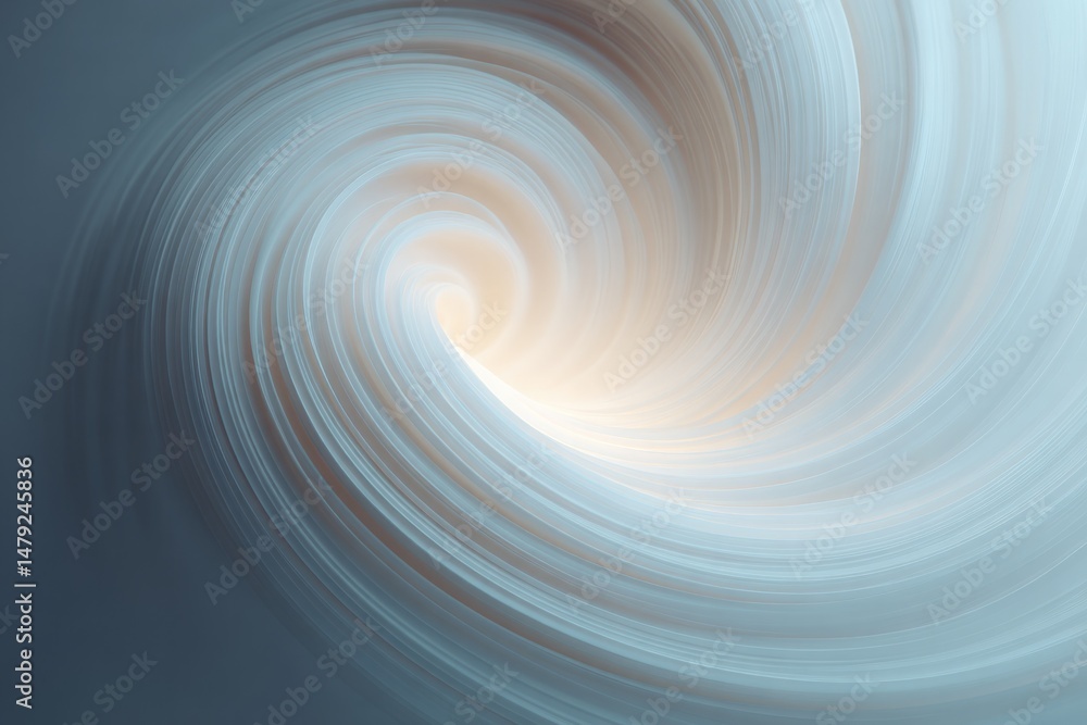 Poster capture minimalistic photo of swirling vortex patterns with ample copy space emphasizing serene comp